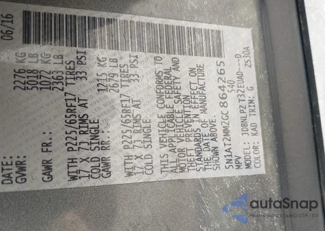 2016 Nissan Rogue S from USA, damaged, VIN 5N1AT2MM2GC864265